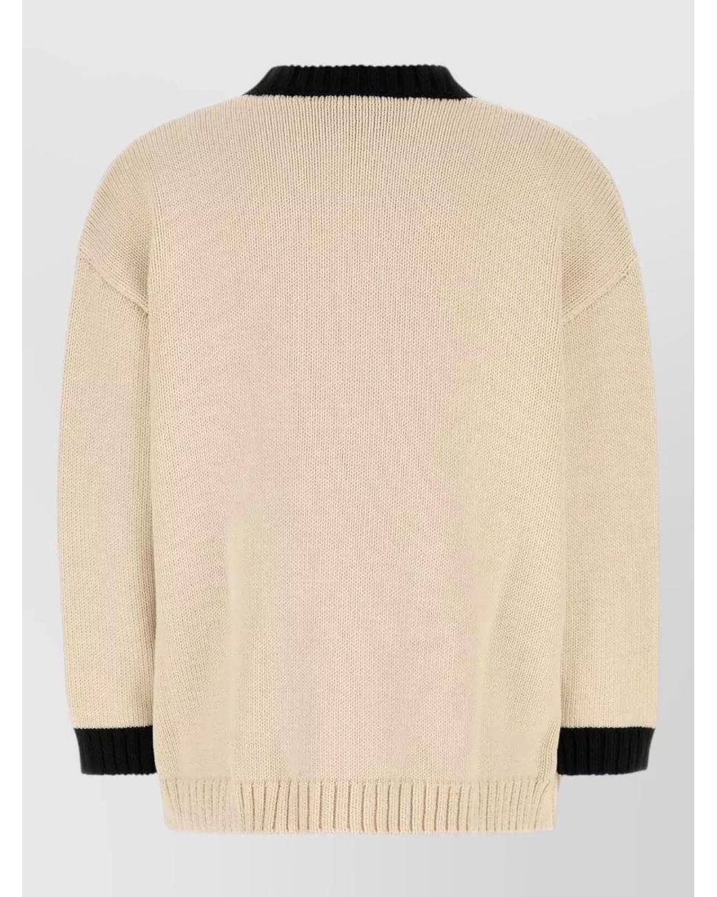 Valentino Garavani Black Cotton Blend Cardigan