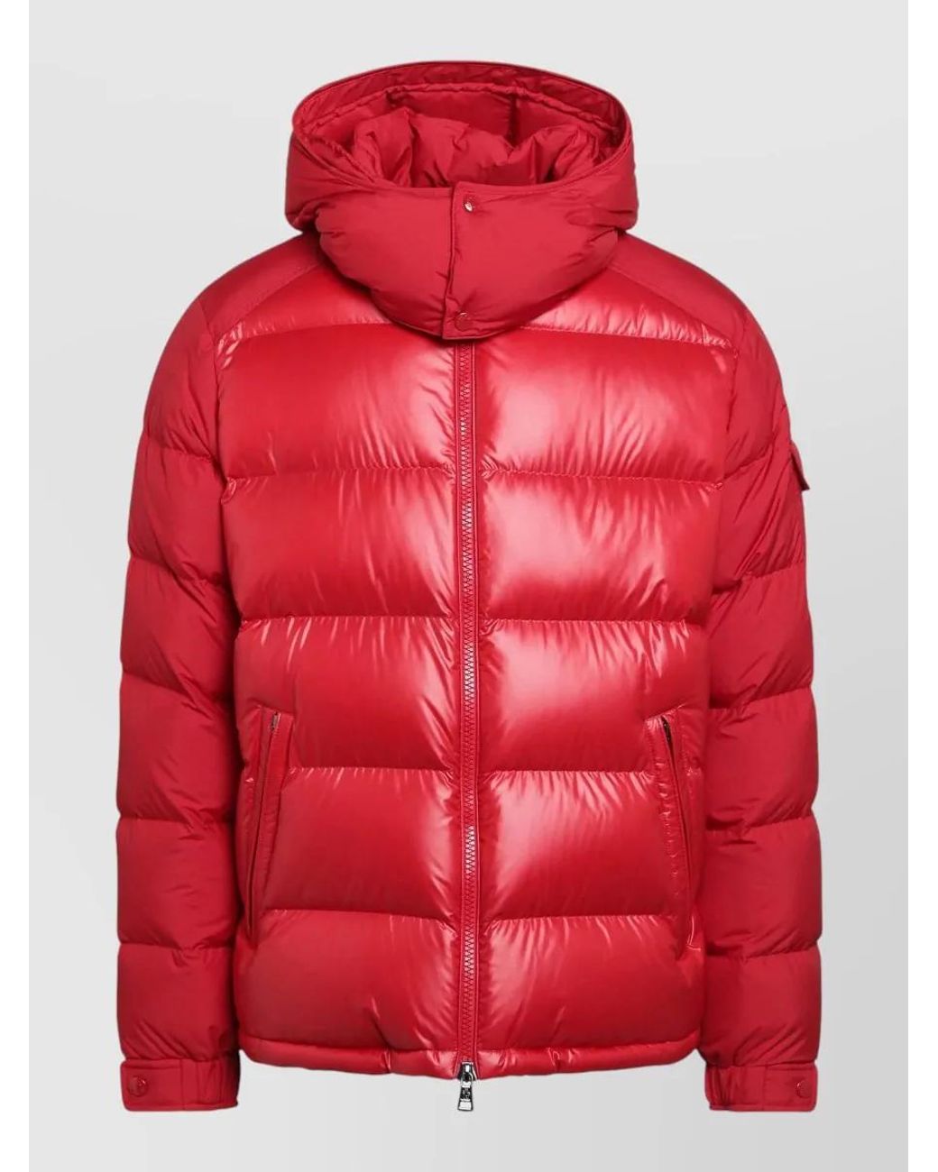 Moncler Red Down Puffer Jacket for men
