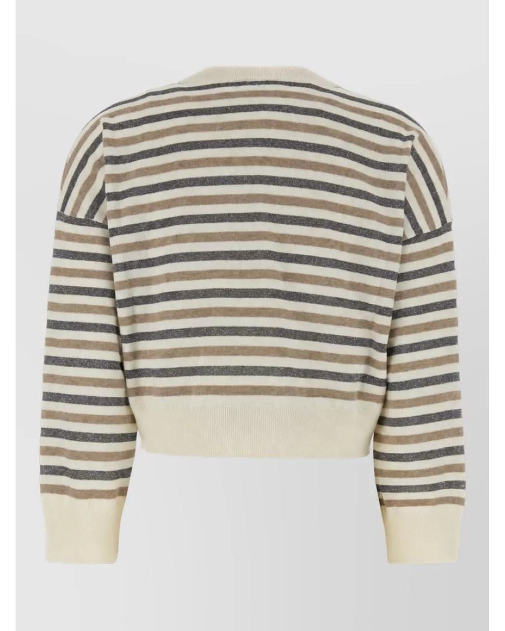 Brunello Cucinelli Multicolor Cashmere Wool Silk Sweater