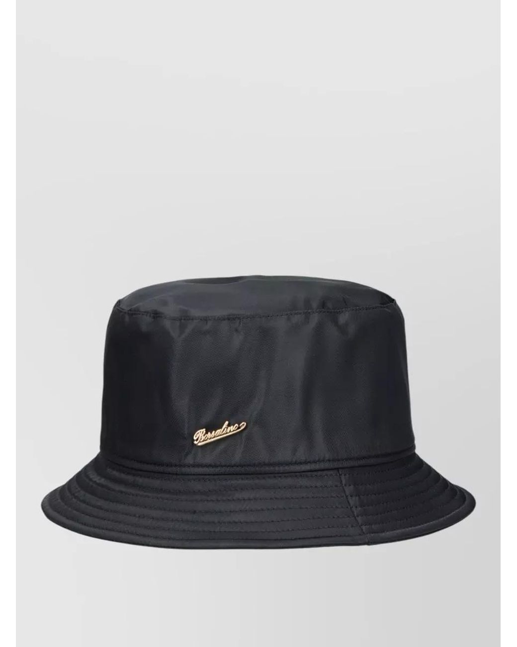 Borsalino Black Morgan Rain Bucket Hat