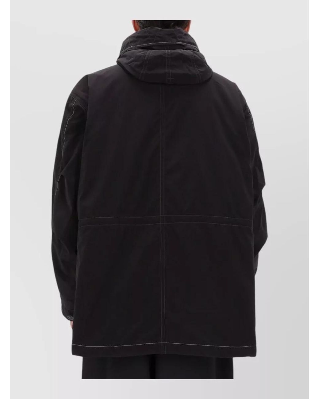 And Wander Black Fishtail Jacket for men