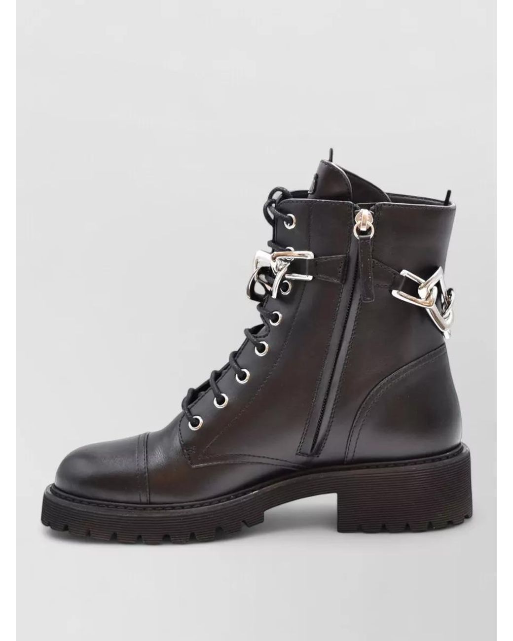 Giuseppe Zanotti Black Leather Ankle Boots