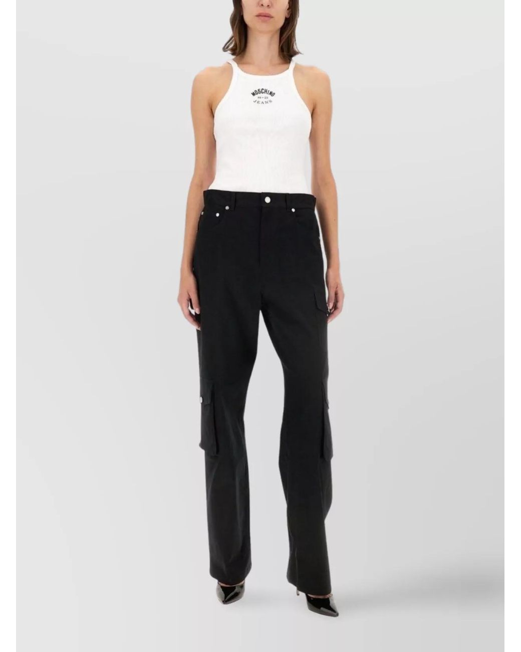 Moschino Black Cargo Pants