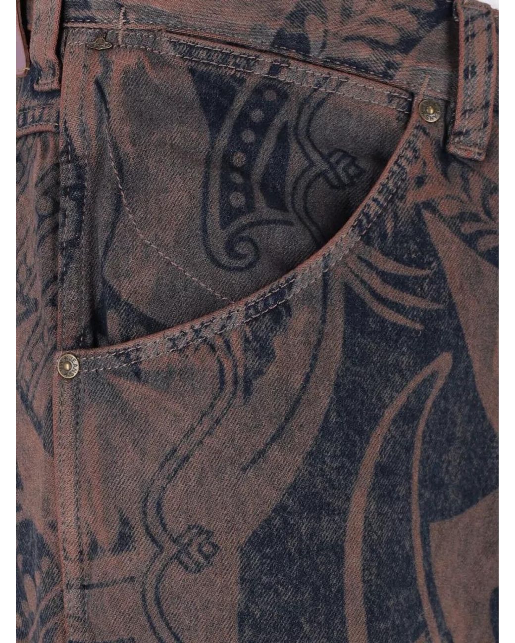 Vivienne Westwood Gray Straight-Leg Jeans for men