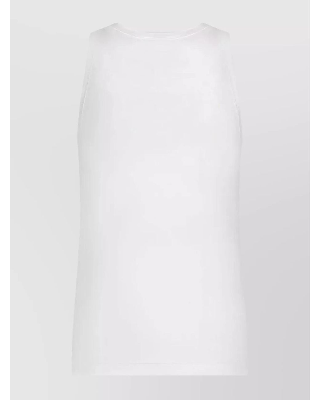Dolce & Gabbana White Stretch Tank Top for men