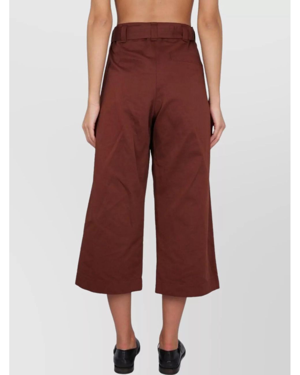 Lemaire Red Cropped Trousers