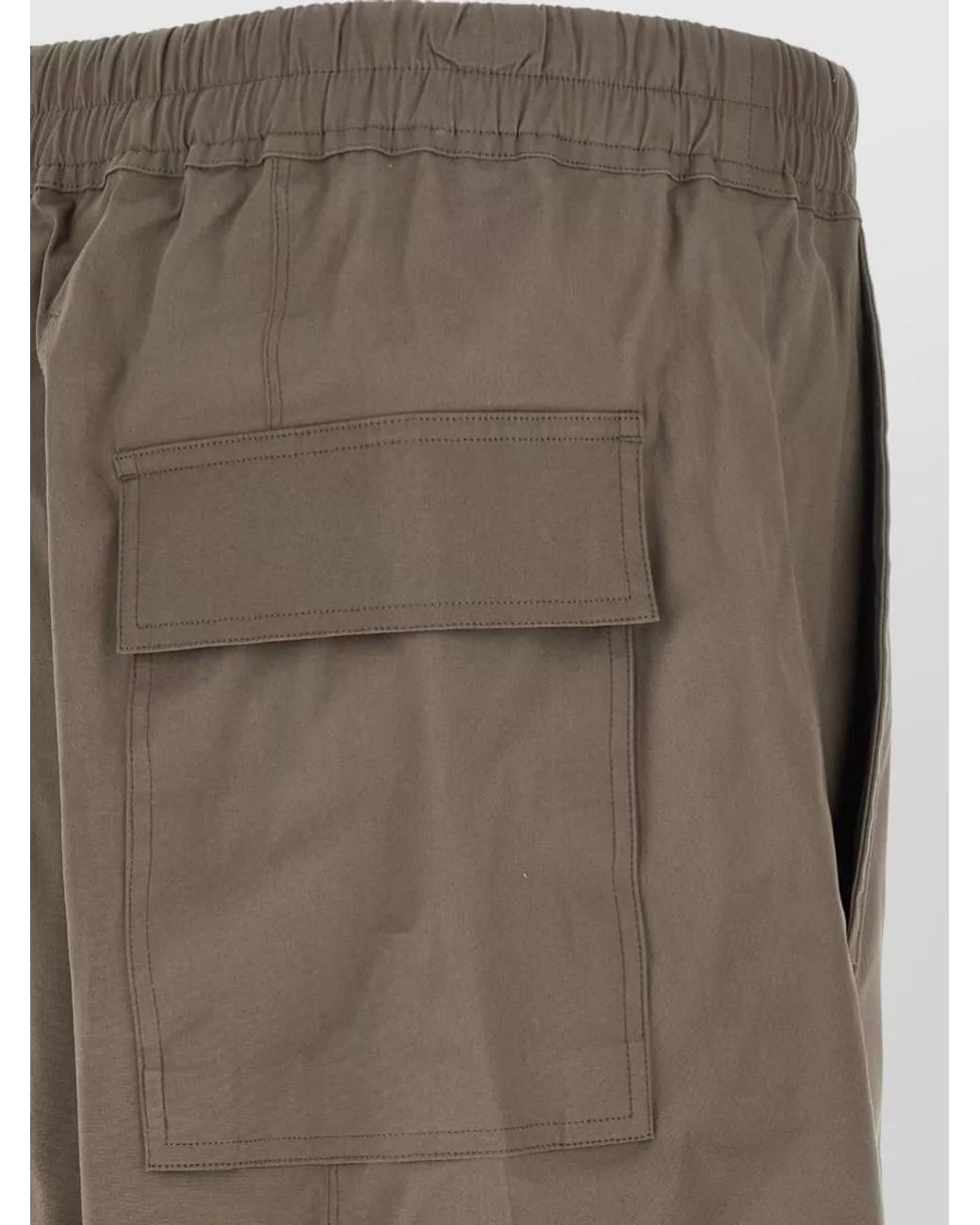 Rick Owens Natural Long Drop-Crotch Trousers for men