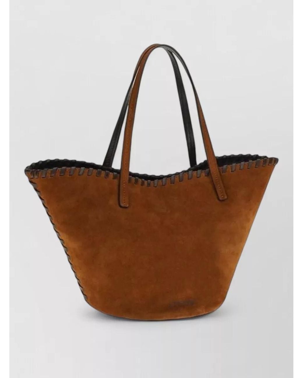 Staud Brown Bean Calf Leather Shoulder Bag
