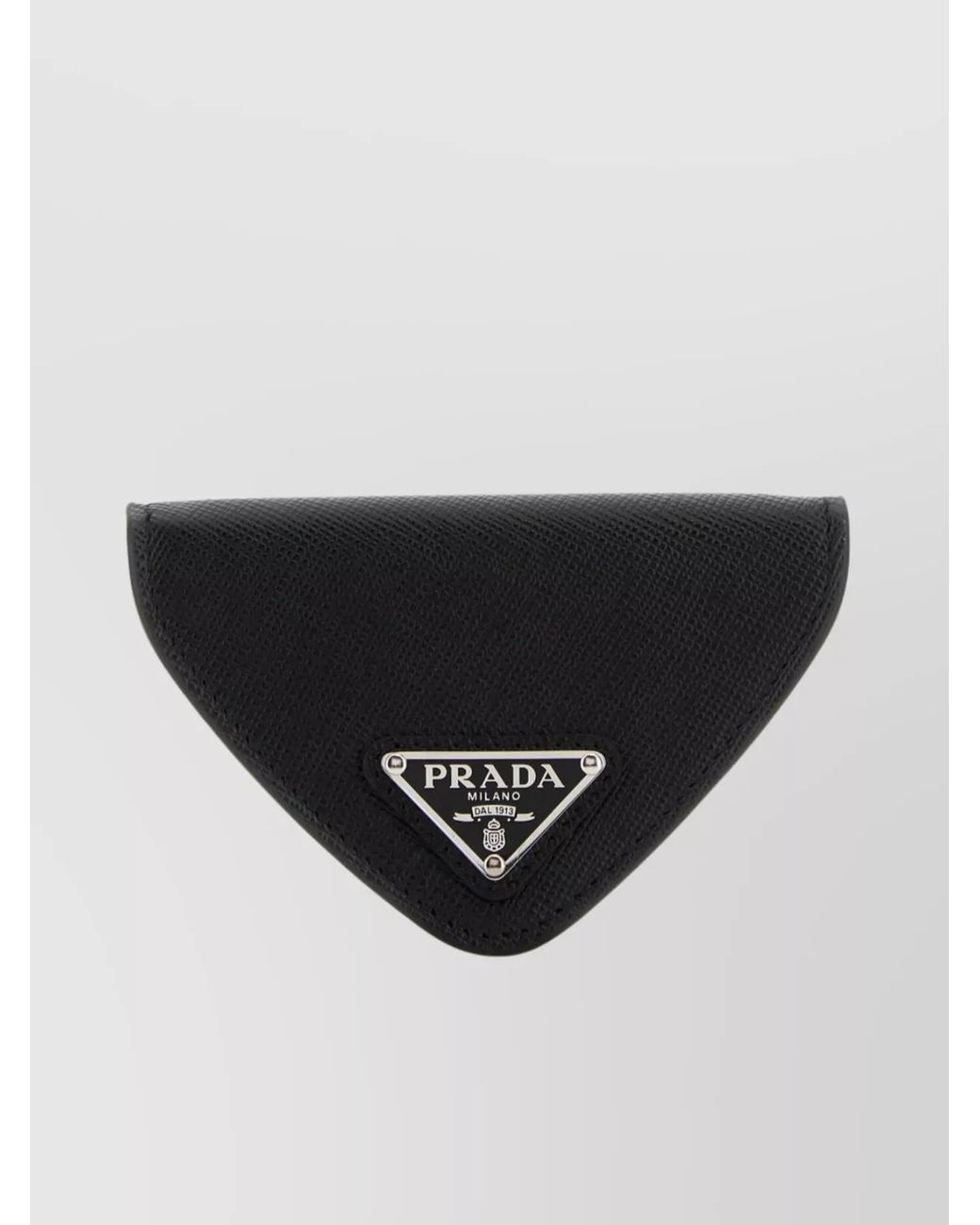 Prada Black Leather Coin Purse for men