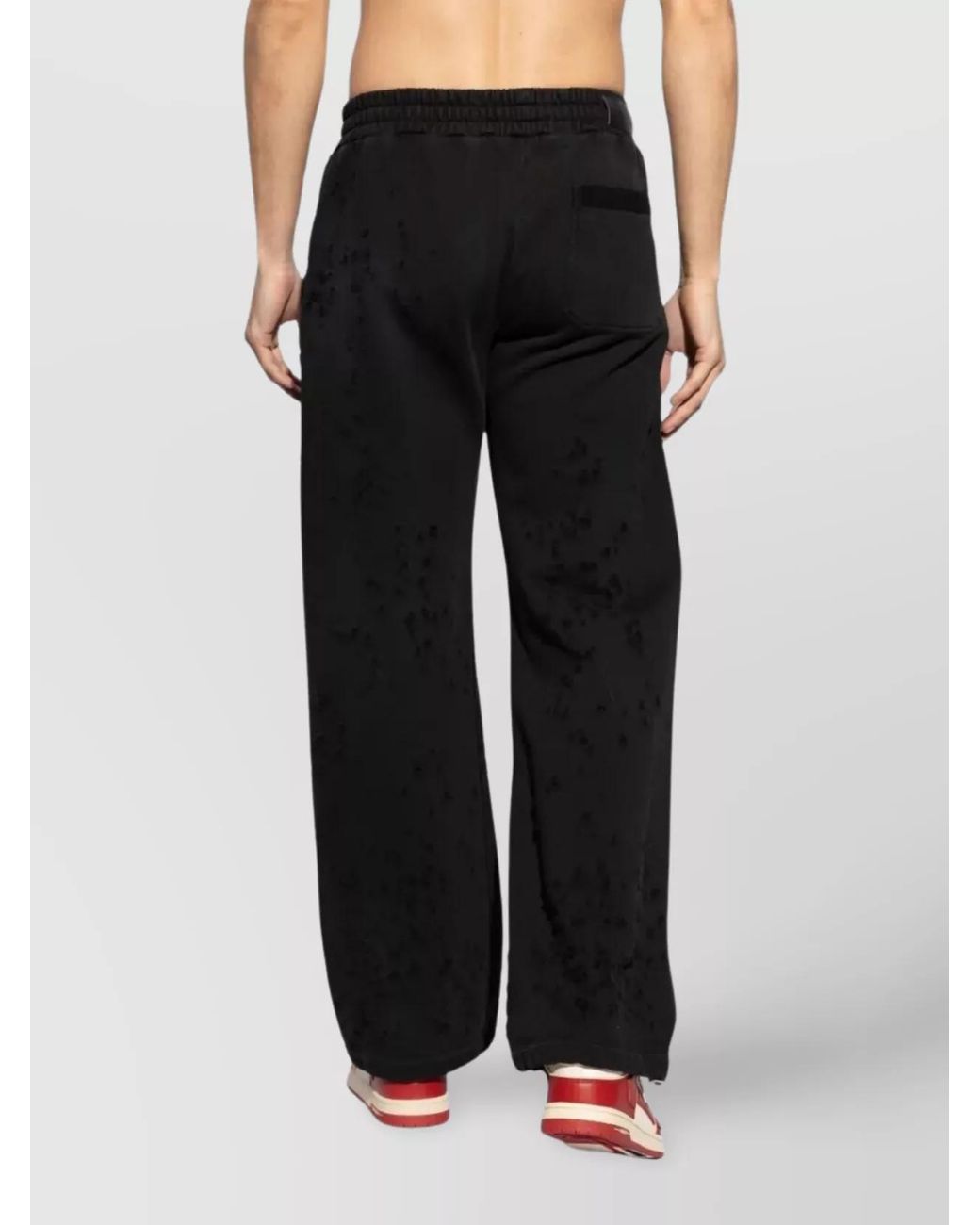 Amiri Blue Embroidered Straight Sweatpants for men