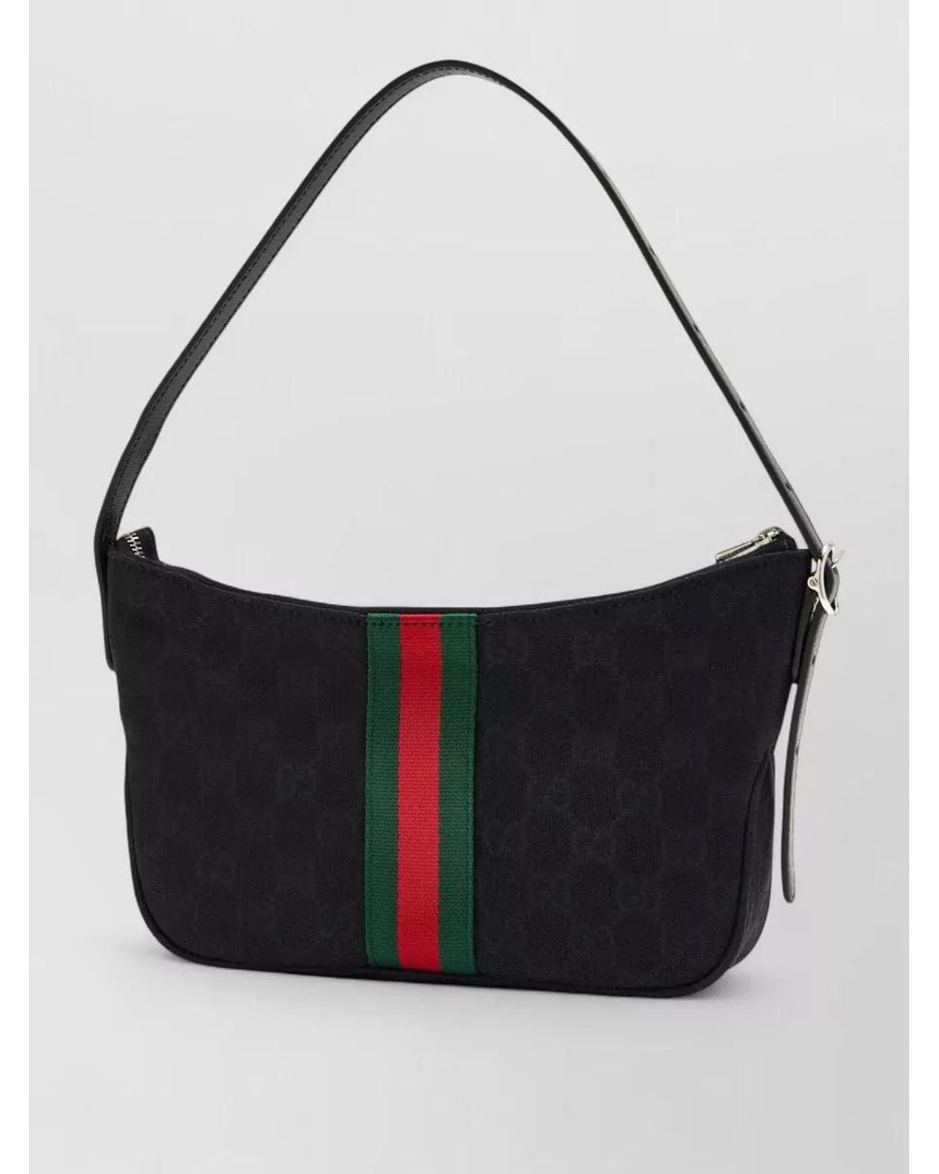 Gucci Black Logo-Print Shoulder Bag for men