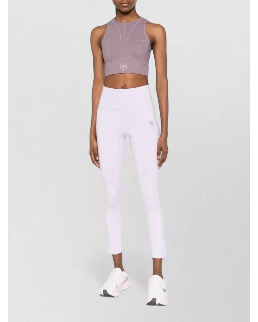 Adidas By Stella McCartney White High-Rise 7/8 Leggings