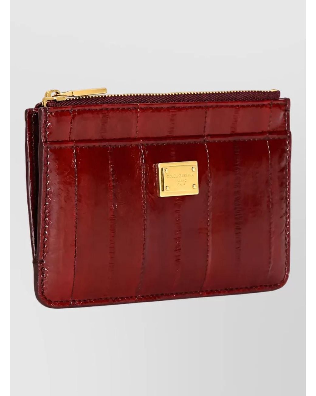 Dolce & Gabbana Red Leather Card Holder