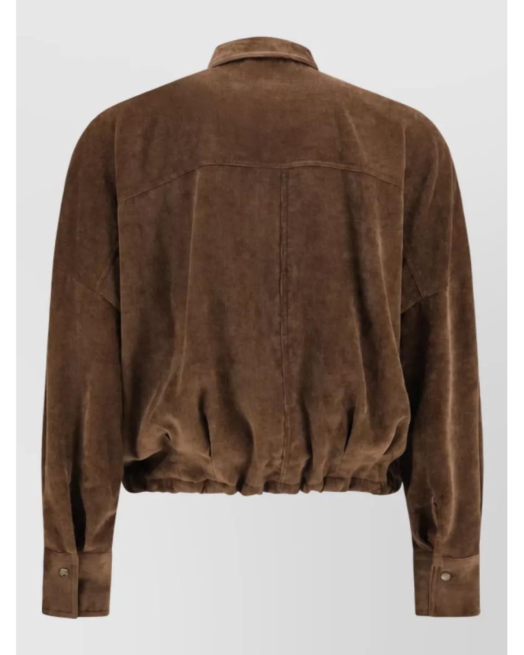 Brunello Cucinelli Brown Viscose Fitted Jacket