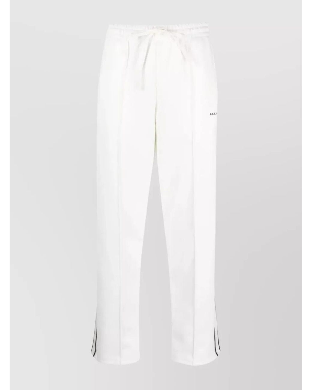 P.A.R.O.S.H. White Striped Cropped Track Pants