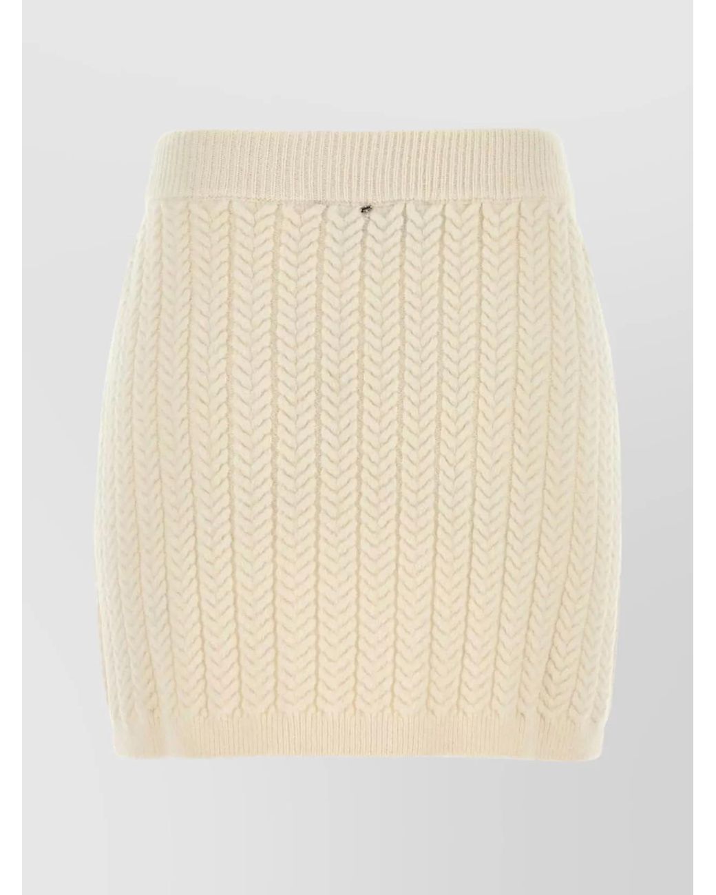 Sportmax Natural Wool Mini Skirt