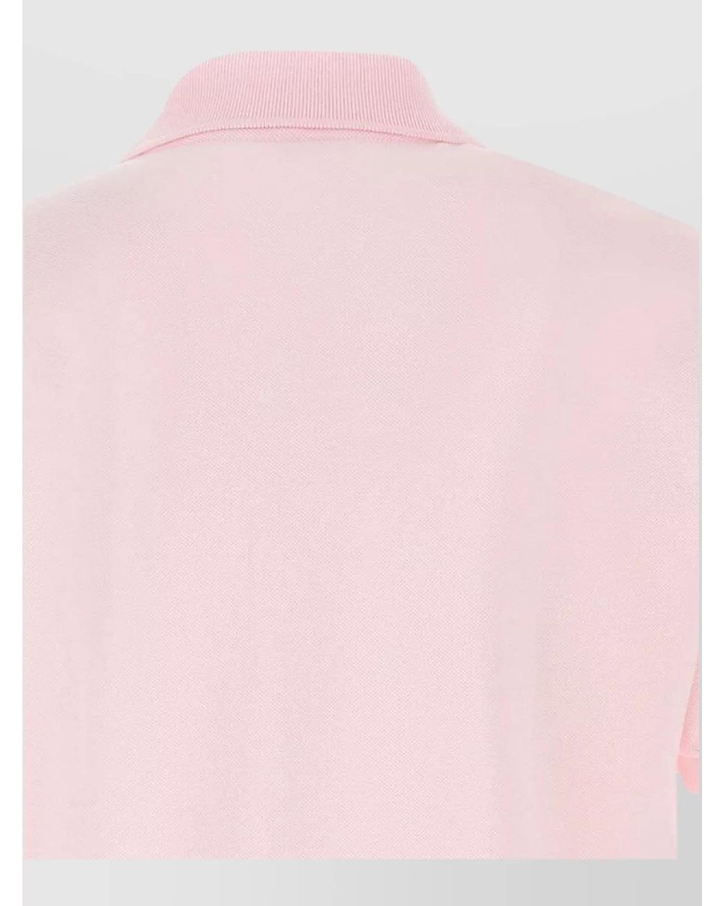 Lacoste Pink Cotton Piqué Short-Sleeve Polo Shirt for men