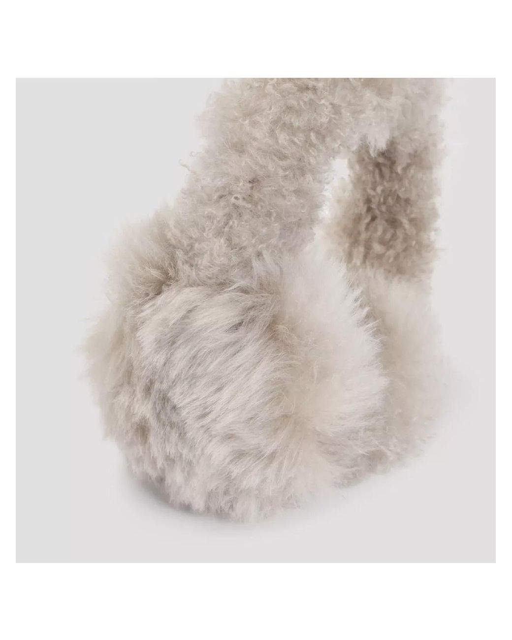 Yves Salomon White Lamb Fur Earmuffs