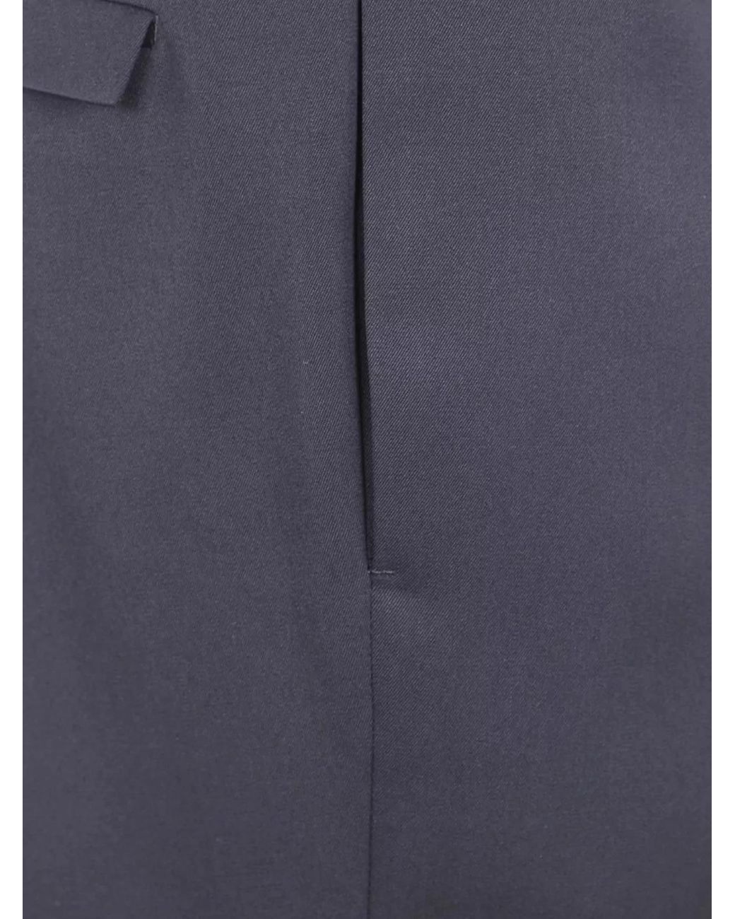SAPIO Blue Wool Tailored Trousers