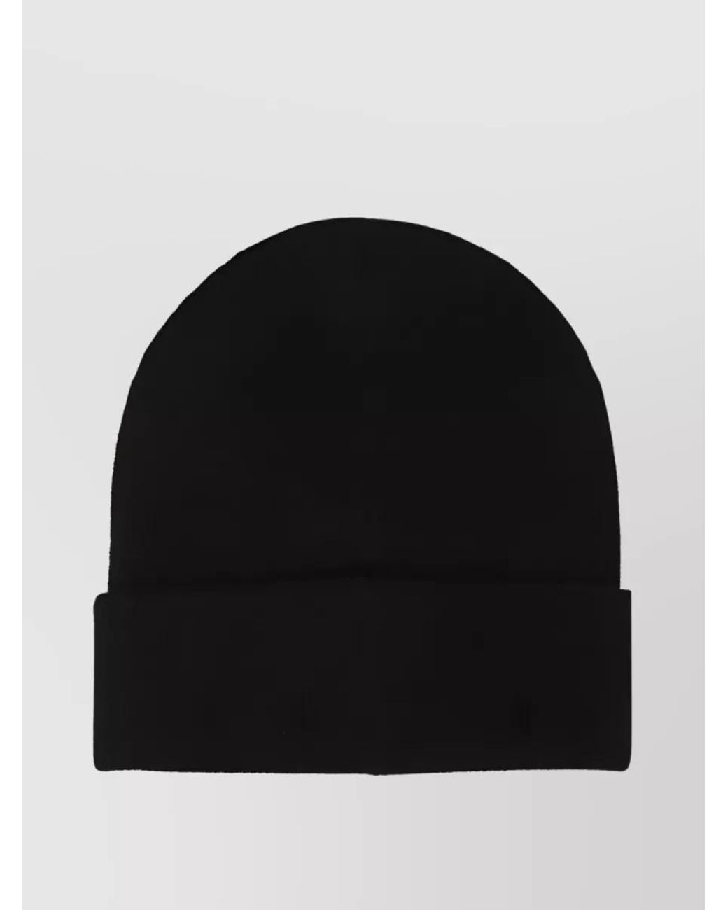 McQueen Blue Cashmere Beanie Hat for men
