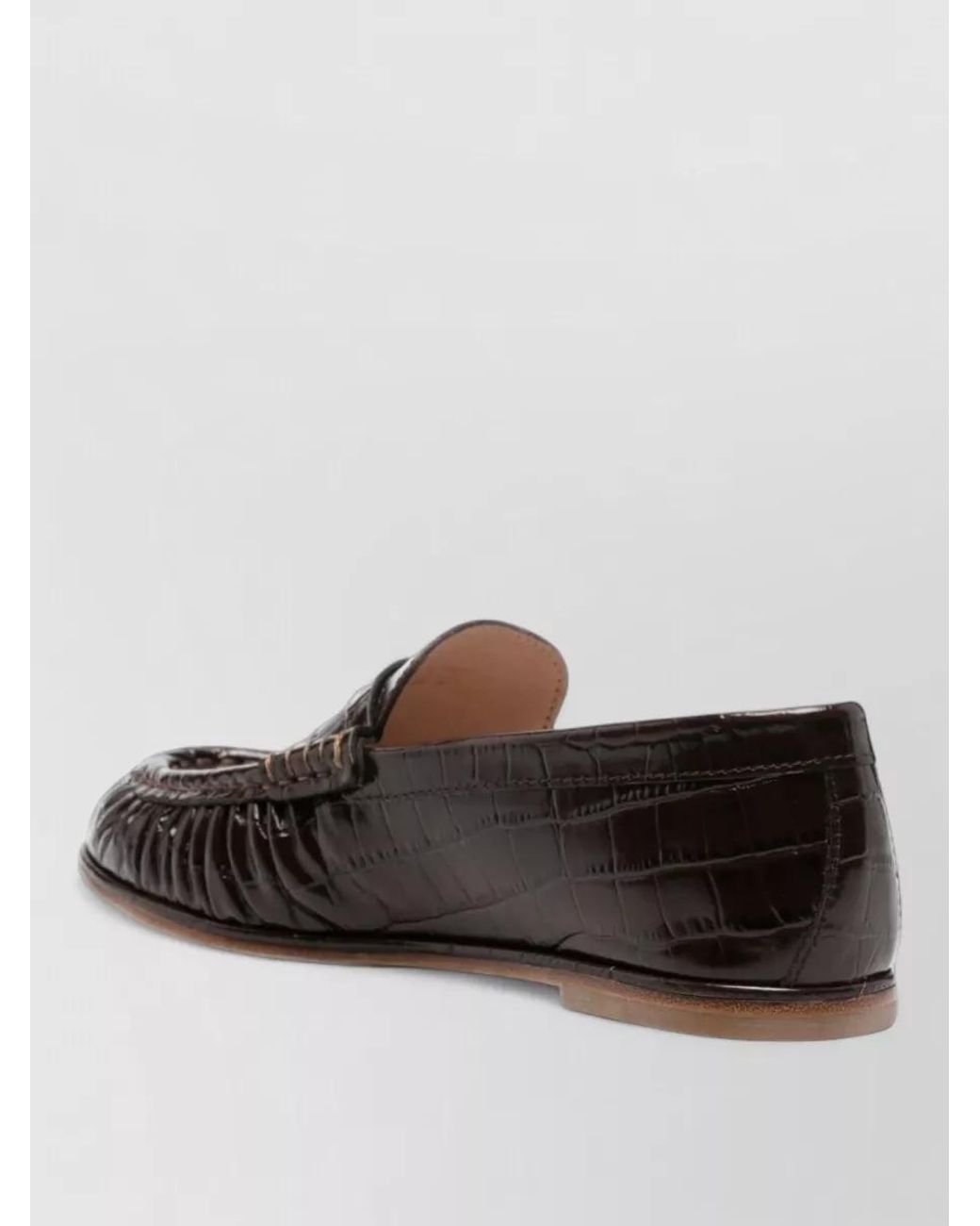 Stuart Weitzman Brown Leather Loafers