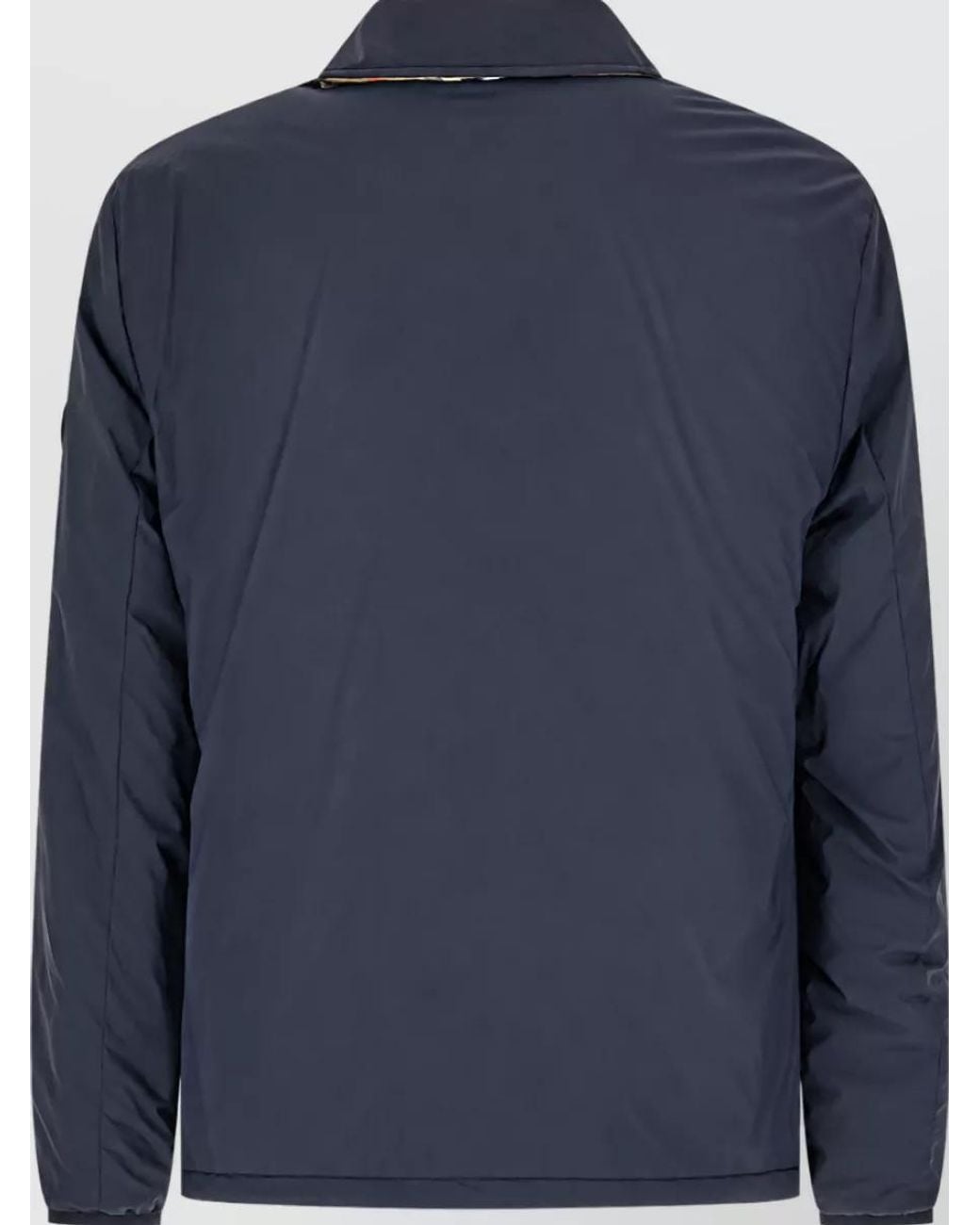 Burberry Blue Quilted Puffer Jacket for men