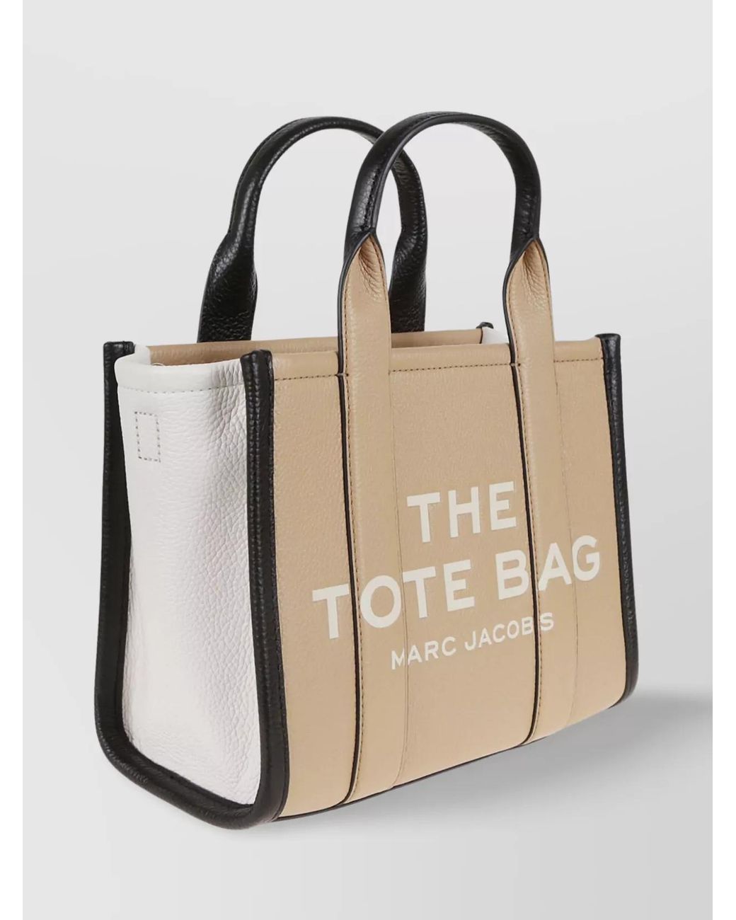 Marc Jacobs Natural The Tote Bag Small Leather Colorblock Tote Bag
