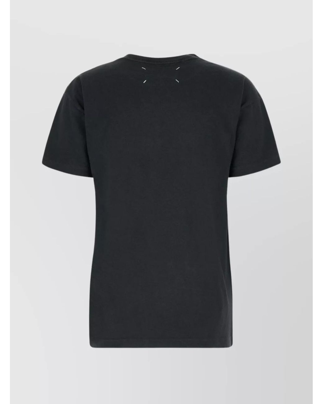 Maison Margiela Black Ribbed Cotton Loose-Fit T-Shirt