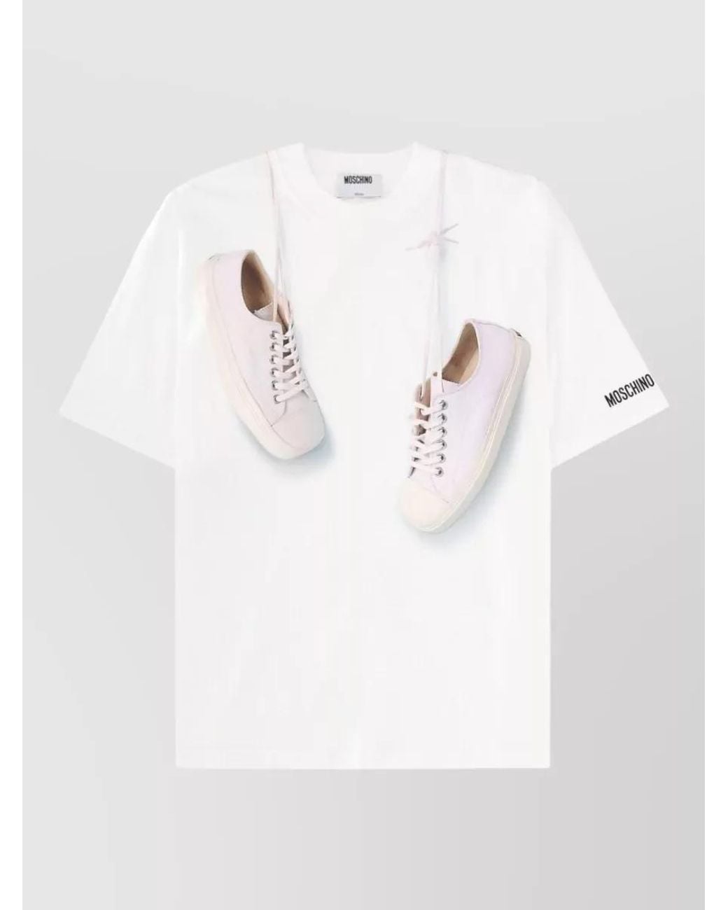 Moschino White Printed T-Shirt