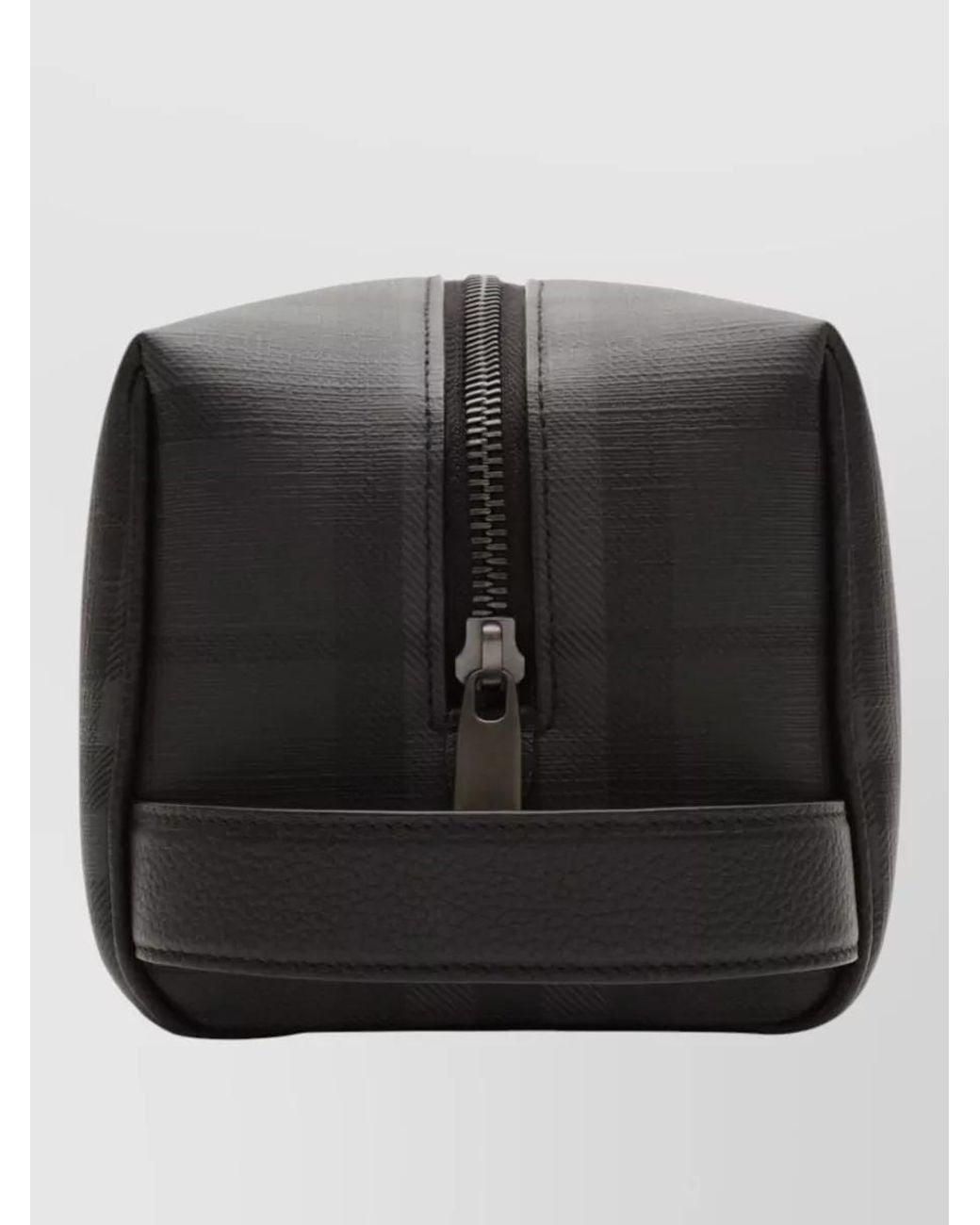 Burberry Black Canvas Check Clutch Bag for men