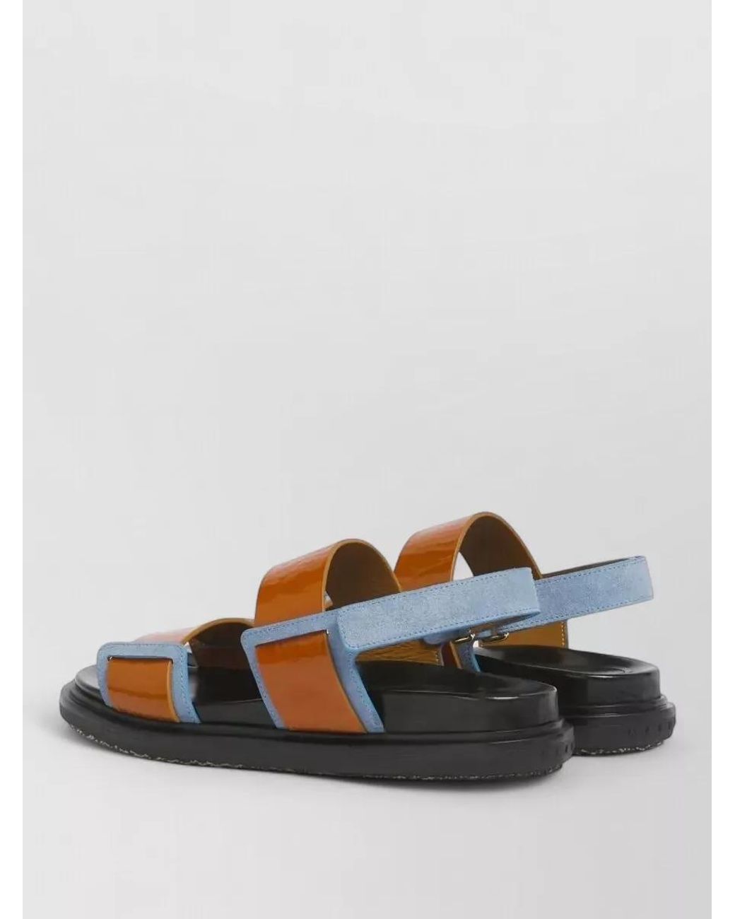 Marni Multicolor Leather Double-Strap Sandals