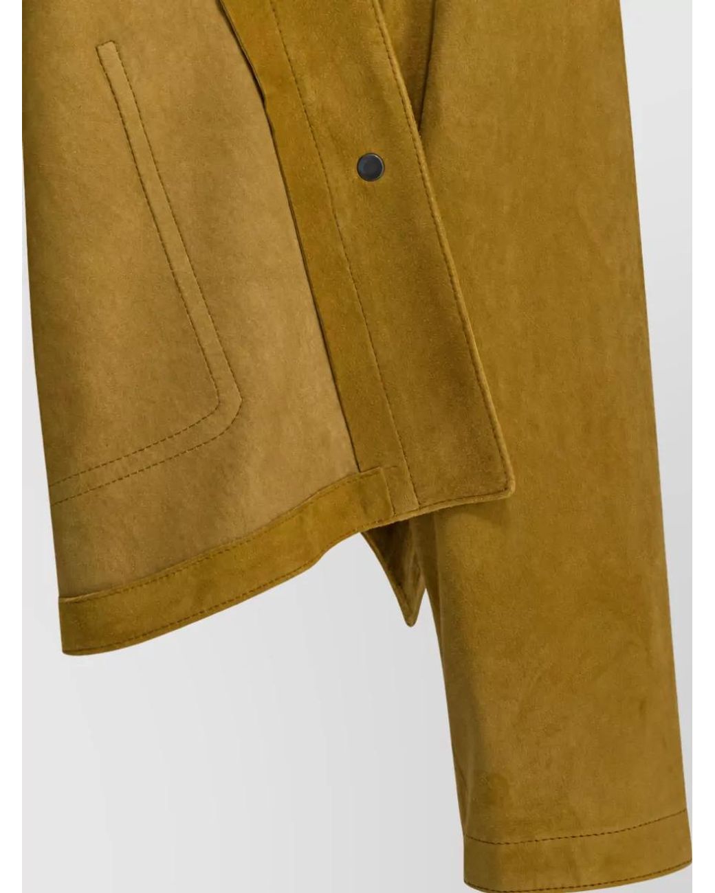 FURLING BY GIANI Green Suede Single Breasted Coat