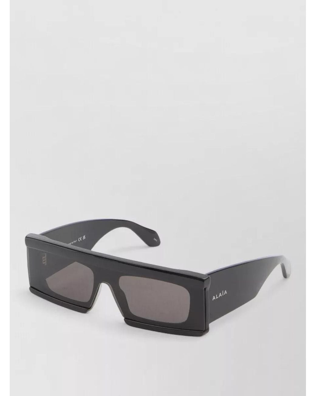 Alaïa Gray Acetate Mask Sunglasses