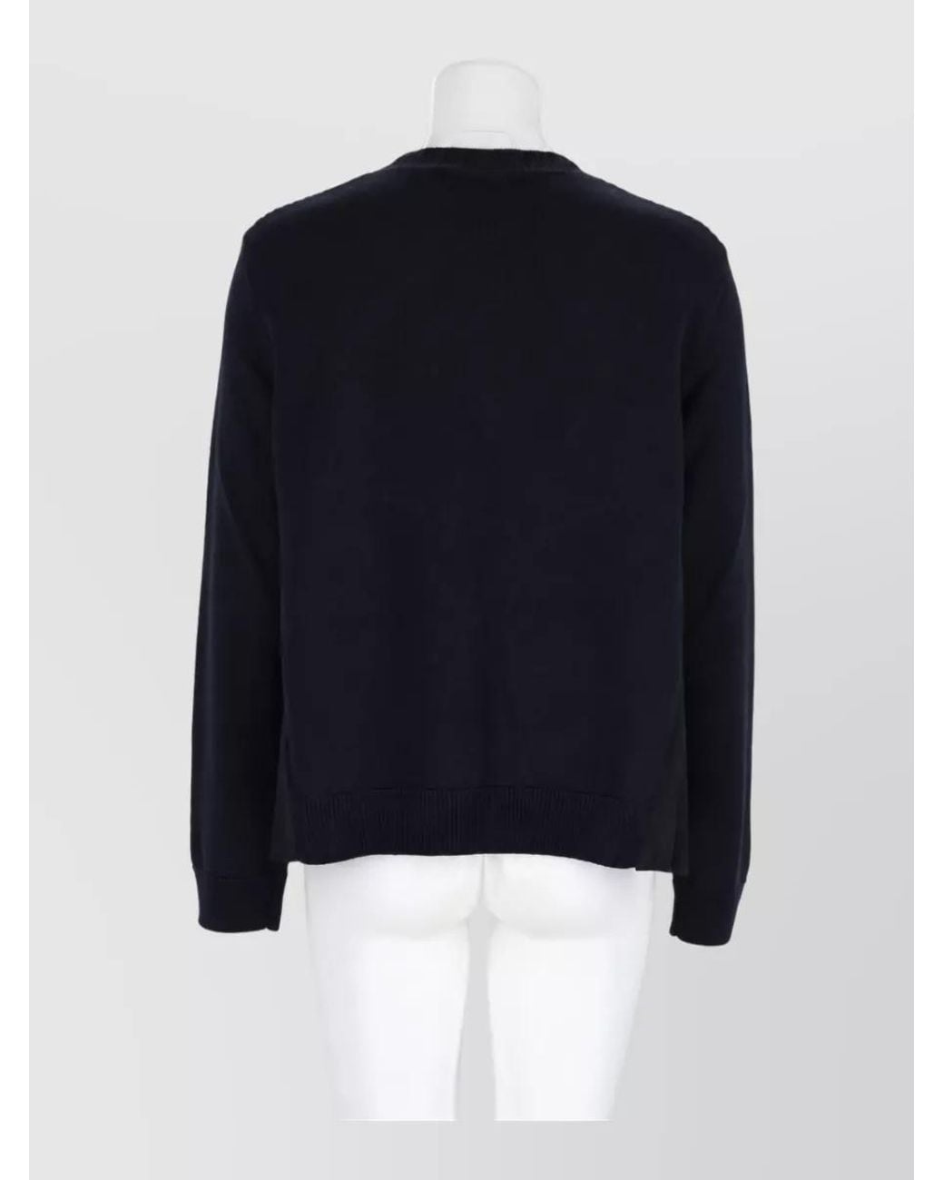 Nude Blue Wool Blend Sweatshirt