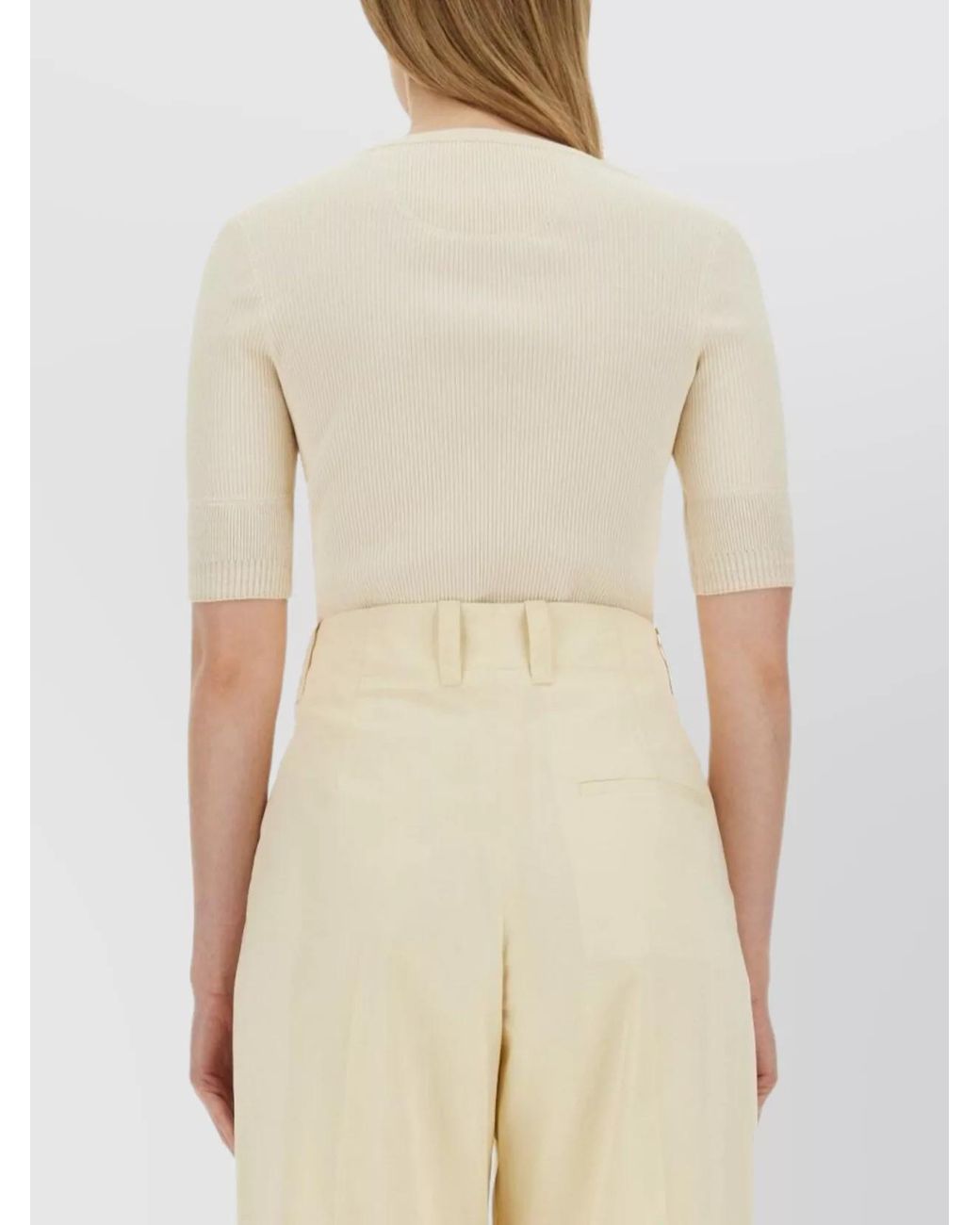 Bottega Veneta Natural Jersey T-Shirt