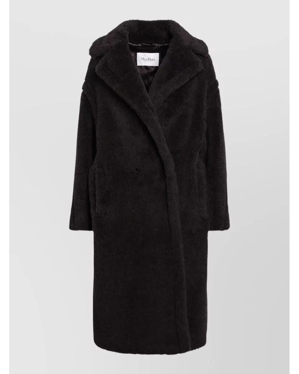 Max Mara Black Faux Fur Jacket