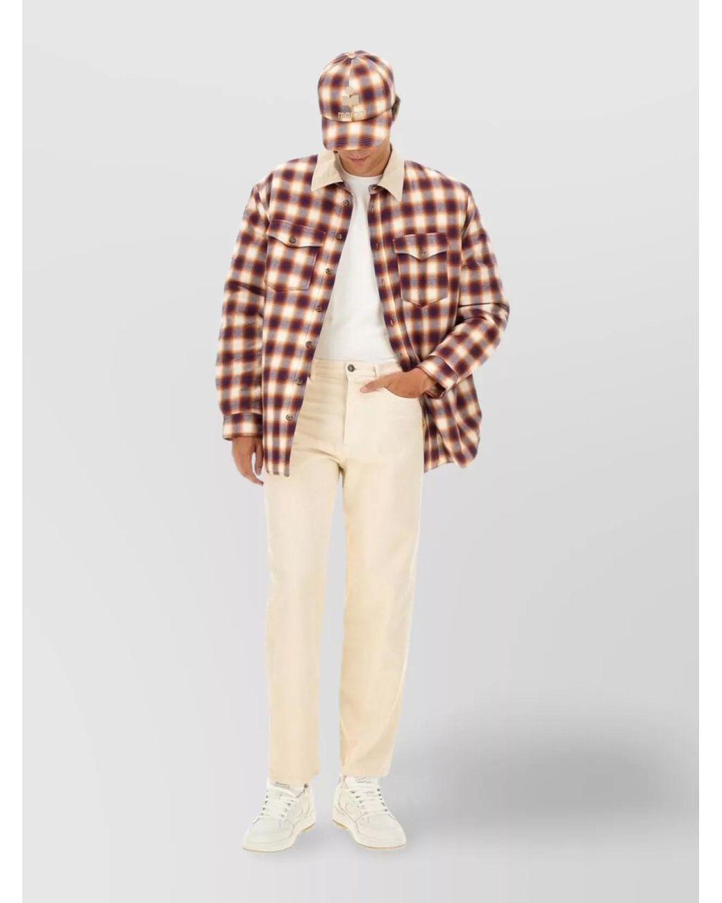 Isabel Marant White Cotton Shirt Jacket for men