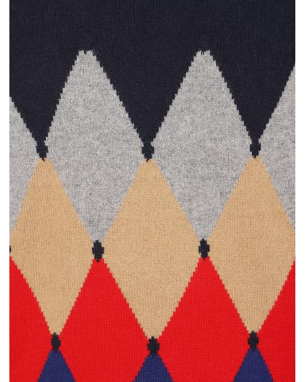 Ballantyne Blue Cashmere Crew-Neck Jumper for men