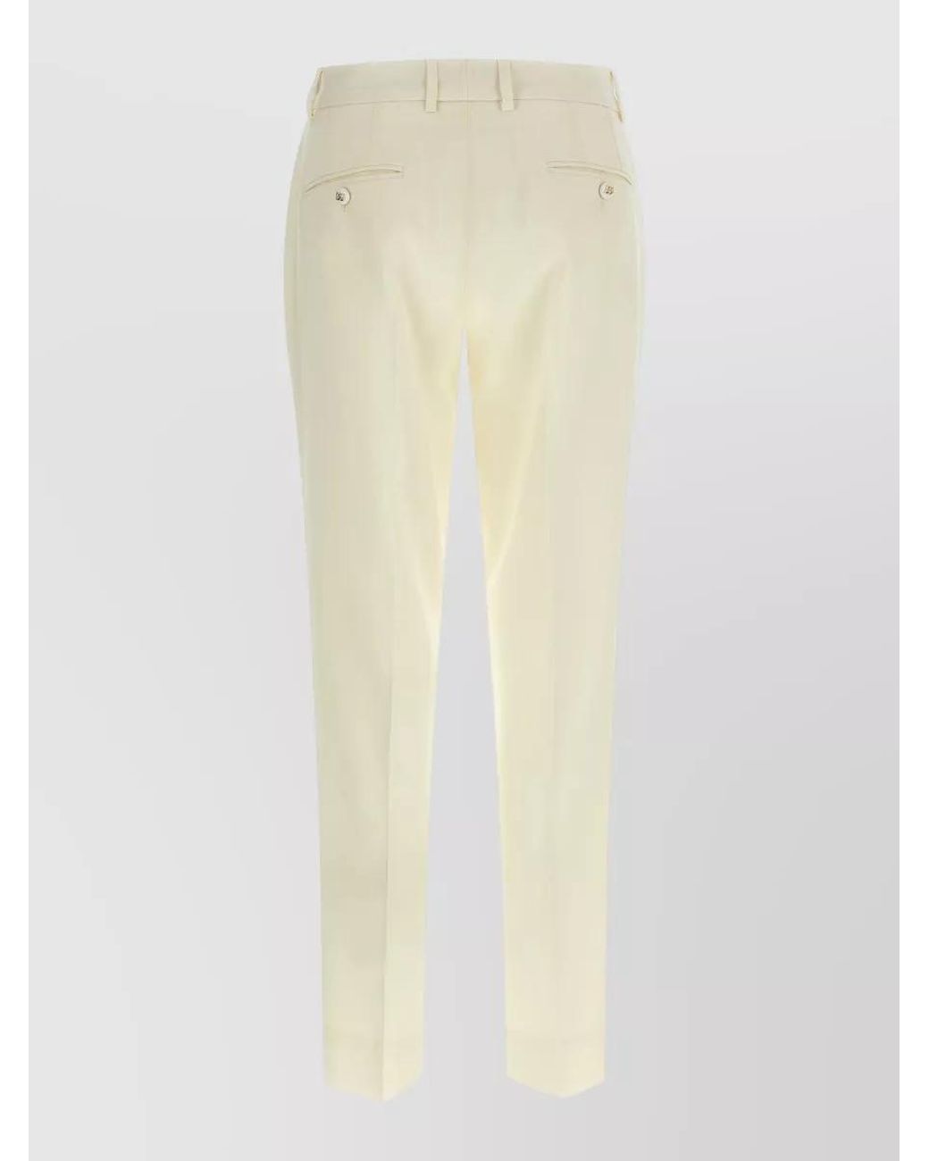Dolce & Gabbana White Tailored Trousers