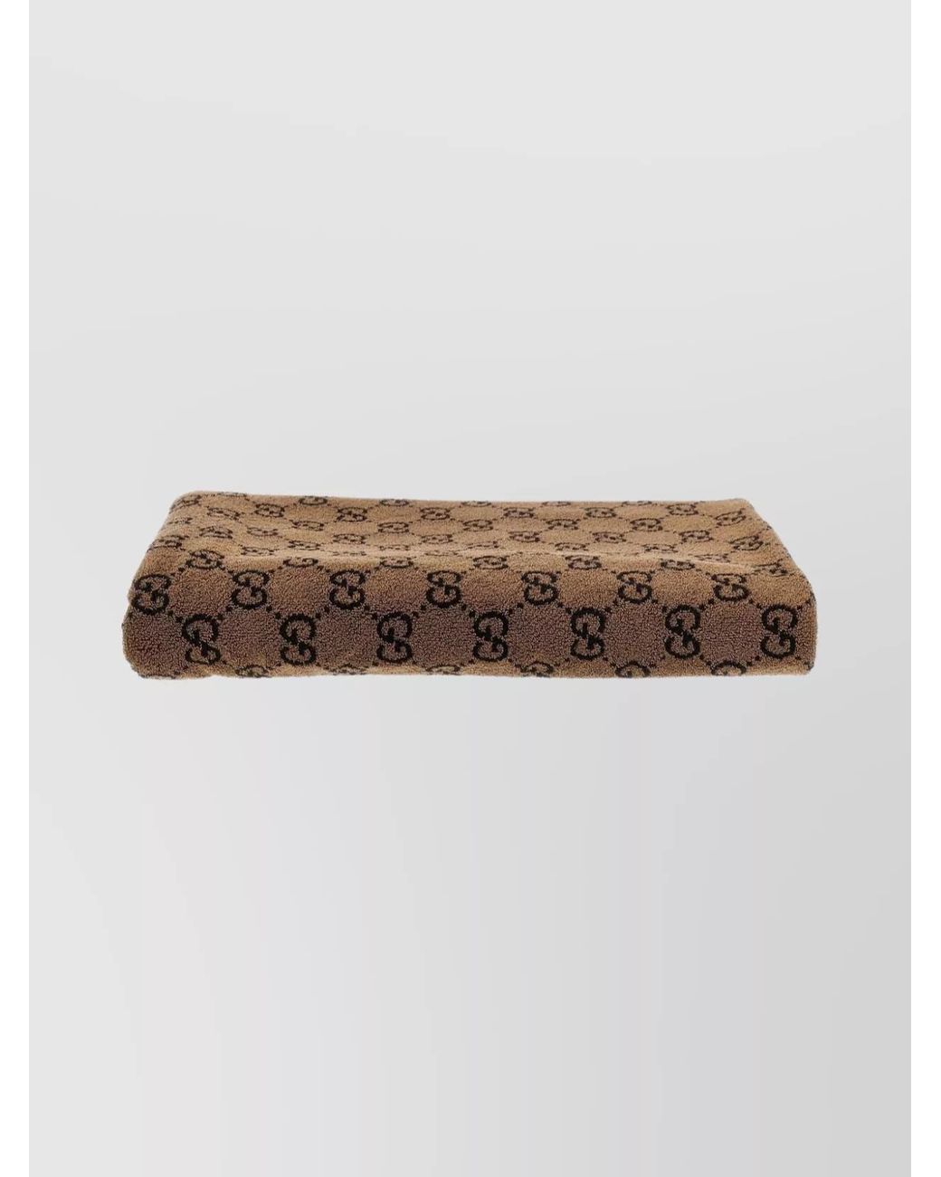 Gucci Brown Cotton Beach Towel for men