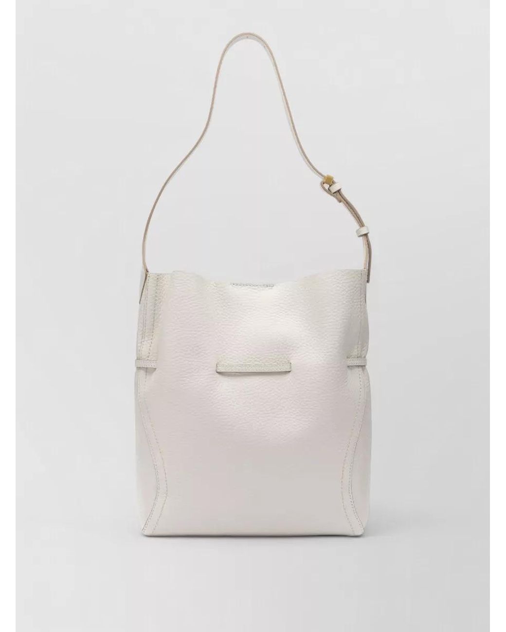 Gianni Chiarini White Leather Shoulder Bag