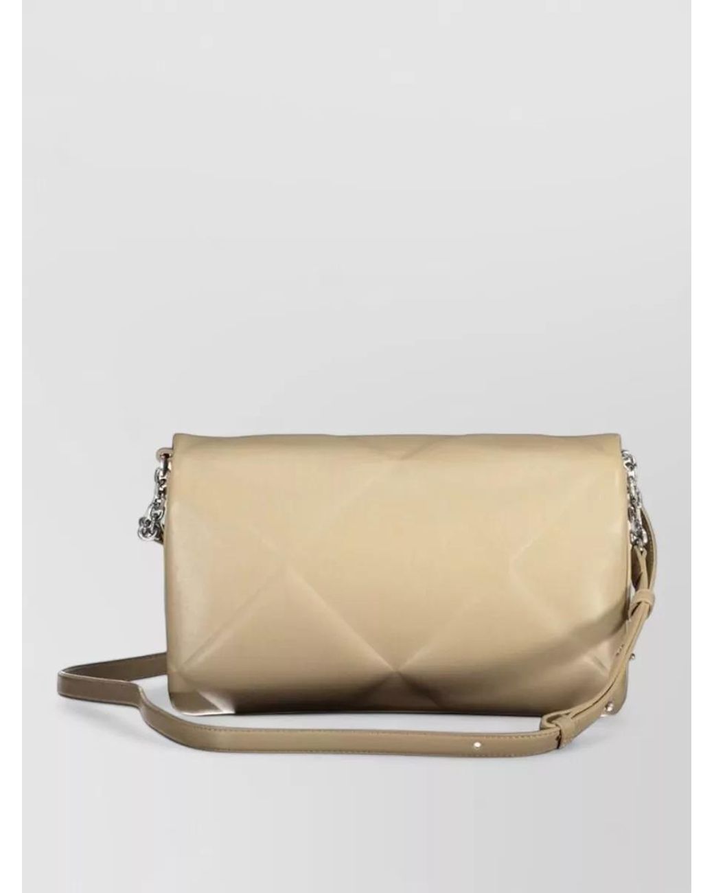 Calvin Klein Natural Quilted Clutch Bag