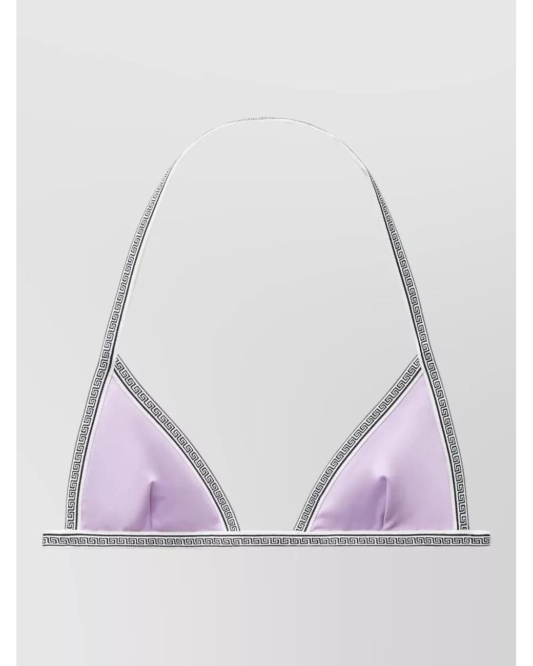 Versace Multicolor Greca Bikini Top