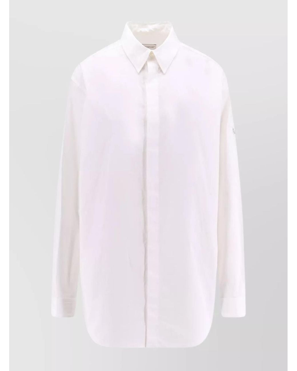 Moncler Genius White Cotton Long-Sleeve Shirt
