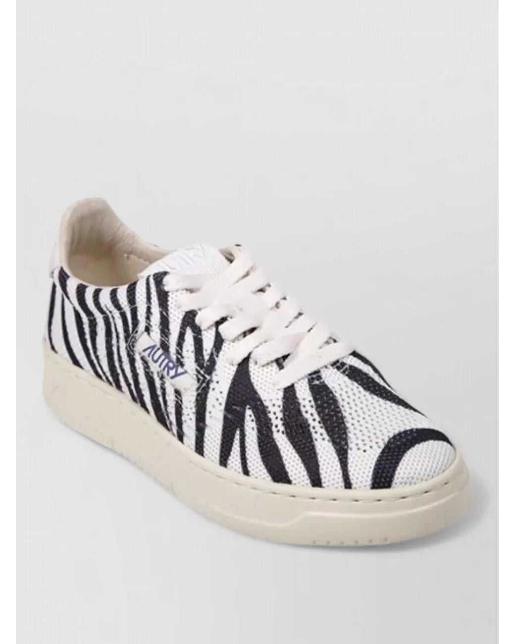Autry Metallic Leather Lace-Up Sneakers