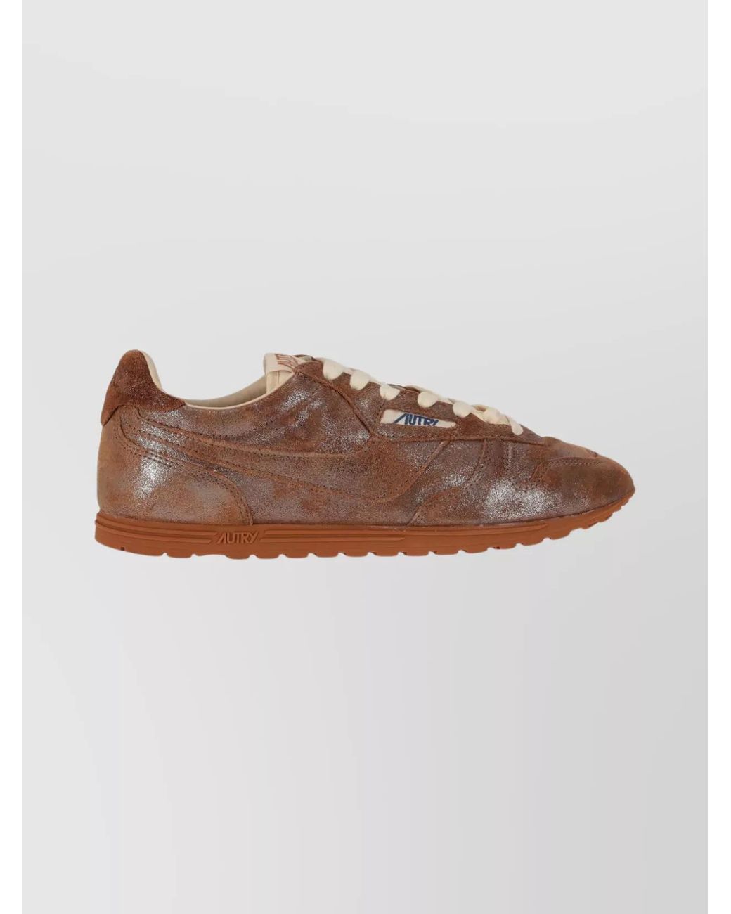 Autry Brown Lace Up Sneakers
