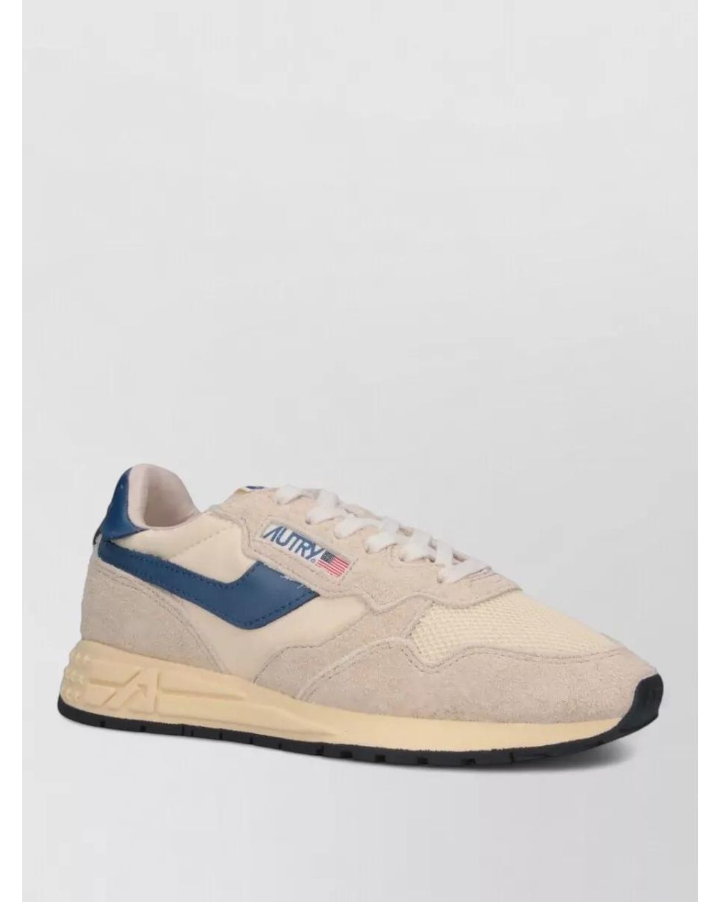Autry Blue Leather Low-Top Sneakers
