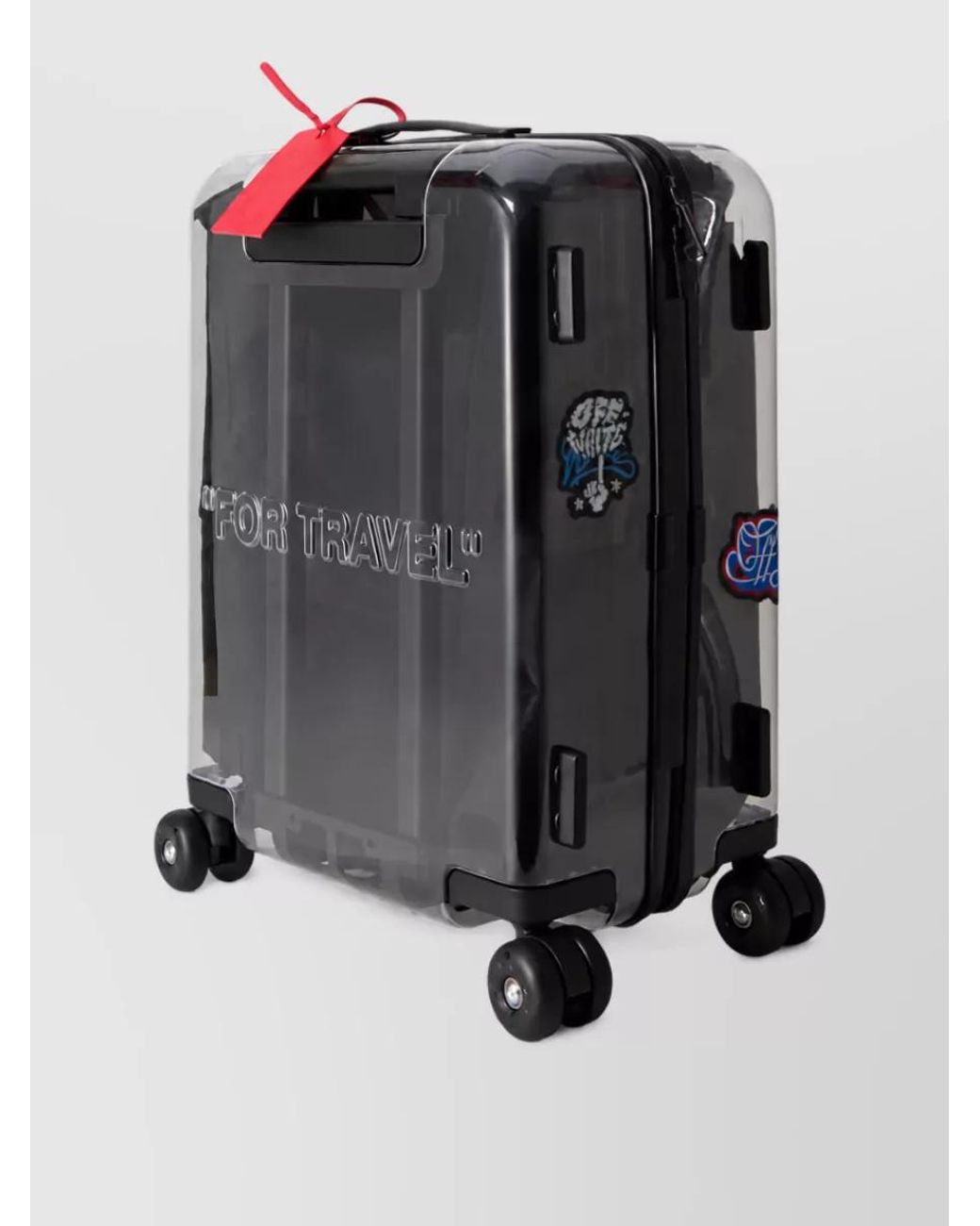 Off-White c/o Virgil Abloh Black Printed Trolley Suitcase for men
