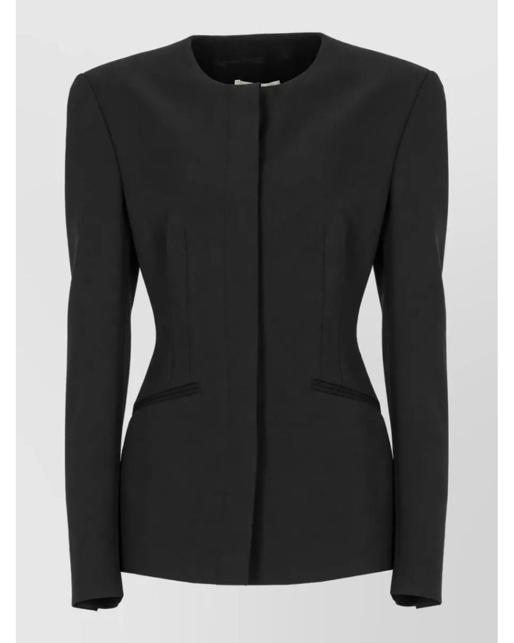 ANDAMANE Black Single-Breasted Blazer