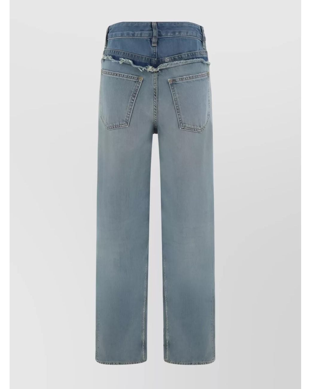 Givenchy Blue Oversized Wide-Leg Jeans